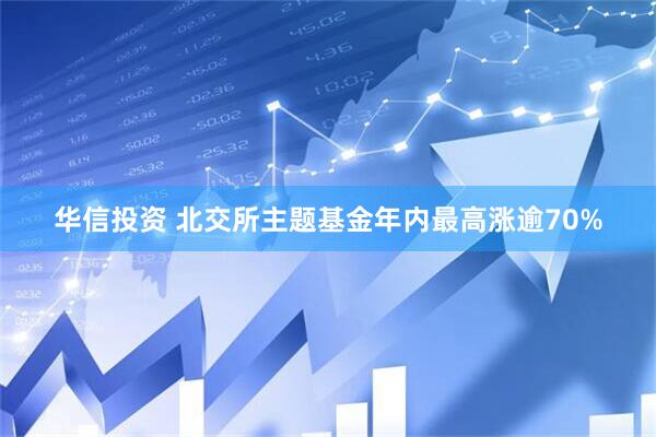 华信投资 北交所主题基金年内最高涨逾70%