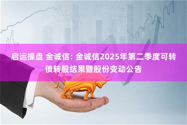 启运操盘 金诚信: 金诚信2025年第二季度可转债转股结果暨股份变动公告