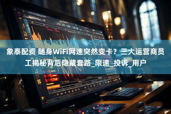象泰配资 随身WiFi网速突然变卡？三大运营商员工揭秘背后隐藏套路_限速_投诉_用户